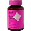 Goovi, Beauty Gummy, Vitamine Gommose con Acido Ialuronico per il Benessere di Pelle e Capelli, Integratore Alimentare con Vitamina C, Biotina e Selenio, Gusto Fragola, 60 gummies