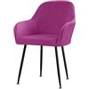 RTSFKFS 2/4/6 Pezzi Copripoltrona Elasticizzato Ufficio Coprisedia con Braccioli Fodera Poltroncina Sala Pranzo Jacquard Casa e Cucina Soggiorno Impermeabile Copertura Sedia da Scrivania ( Color : #20 , Size