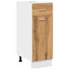 vidaXL Cassettiera Rovere Artigianale 30x46x81,5 cm Legno Multistrato, Mobile da Cucina, mobiletto con cassetto, mobiletto, unità da Cucina