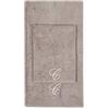 VANITA' DI RASO Set asciugamani con iniziale ricamata asciugamano viso asciugamano ospite bagno con iniziali ricamate Made in Italy morbidi assorbenti soffici resistenti TORTORA RICAMO PANNA LETTERA C
