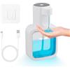 Mapille Dispenser Sapone Automatico, 500ml Dosatore Sapone Ricaricabile, Erogatore Sapone Liquido a Parete, Dispenser di Sapone Elettrico con Sensore, Adatto Per Cucina Bagno Ufficio Hotel (bianco)