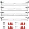 PATIKIL 110mm (4,33) Kit Staffa Montaggio Universale per Lampada, 4 Set Piastra per Plafoniera con Barra Trasversale con Vite Lampadario a Sospensione per Lampada Soffitto