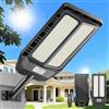 Adewalk 900W Lampione Solare Led Esterno con Telecomando, IP66 Impermeabile Lampada Stradale Solare con Sensore di Movimento, 6500K Super Bright Lampioni da Giardino Esterno Solari per Garage Strada