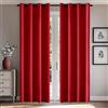 MIULEE Tende per interni Tende Trasparenti per Camera da Letto Finestra Moderne Tenda Salotto Soggiorno 2 Pannelli 140x225cm Rosso