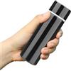 ClcIosis 1 bottiglia termica in acciaio inox da 150 ml, mini thermos con coperchio, portatile, mini thermos per uomini e donne, lavoro, sport, viaggi, colore nero