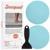 Secopad - Adesivi Antiscivolo per Vasche da Bagno e Docce, Motivo: Piedi (Blu)