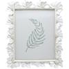YULINK Cornice per foto vintage - 20 x 25 cm - Bianco antico - Per tavolo e decorazione murale - Motivo floreale retrò - Decorazione d'interni - Galleria fotografica in stile antico