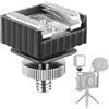 ChromLives Supporto per Slitta a Caldo Flash Adattatore Slitta Calda con Foro Filettato 1/4 con Staffa Nontaggio Flash 1/4 Adattatore a Vite Supporto Leggero Supporto Flash Staffa per Ombrello Testa a Sfera
