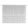 Gardinia Sehlbach Tenda bistrot in jacquard a forma di fiore, Bianco, 140 x 75 cm, Aspetto elegante, Tocco floreale, Texture nobile, Facile da fissare