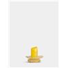 BY ON BYON Candlestick Lara XS 5280607810 - Portacandele in vetro soffiato a mano, 9 cm, colore: Giallo/Beige