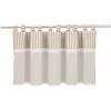 Gardinia Sehlbach Tenda bistrot con motivo ad albero e bordo in pizzo a contrasto, Beige, 135 x 45 cm, Elegante stile rustico, Tessuto opaco, Montaggio semplice, Design senza tempo