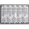 Gardinia Sehlbach Tenda bistrot motivo caffè monocolore, Bianco, 140 x 60 cm, Atmosfera accogliente, Traslucida, Montaggio semplice, Certificato Oeko-Tex