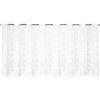 Gardinia Sehlbach Tenda bistrot, Tende in jacquard, Bianco, 155 x 60 cm, Design elegante, Motivo floreale, Tessuto trasparente, Montaggio facile