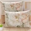 PETTI Artigiani Italiani - Coppia di Federe Cuscino 60x40 cm in Microfibra, Cuscini Arredo Camera da Letto, Divano, Salotto, Set 2 Fodere Copricuscino, Federa Floreale 40, 100% Made in Italy