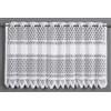 Gardinia Sehlbach Tenda bistrot, In jacquard classico a maglia, Bianco, 140 x 60 cm, Design classico, Tessuto trasparente, Fissaggio facile, Certificato Oeko-Tex