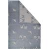 MON P'TIT DODO Mon PTIT - Coperta Lupo DE Mare (Merinos) 80 x 100 cm, colore: Grigio tempesta