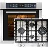 Kaiser Set di fornelli a gas EH 6306 R + KG 6364, forno da incasso, acciaio inox, 79L 15 Fct.+fornello a gas da incasso, 60 cm