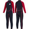 Summshall Muta per bambini per ragazzi e ragazze, in neoprene da 2,5 mm con protezione UV50+, mantiene al caldo, morbida ed elastica muta per nuoto, snorkeling e surf