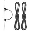 PATIKIL Arco D Loop Corda 2 FT, 2 Confezioni Arco D Loop Corda Rilascio Materiale Nock Filo Anello Fibbia per Arco Compound, Nero