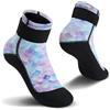Yikayin Calzini in neoprene per bambini, 3 mm, per ragazze, ragazzi, antiscivolo, caldi, per immersioni, spiaggia, piscina, sport acquatici, Lilla, 27-30