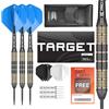 Target Darts Vitus 22G Set di Freccette con Punta in Acciaio Ottone - 6 Aste PRO Grip - 9 Alette PRO Ultra - Custodia per Freccette
