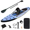 JOOLOOG Gonfiabile Stand Up Paddle Board con sedile 6 pollici di spessore con pagaia leggera per giovani e adulti 150KG Standing SUP 315x81x15CM