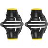 PATIKIL 2 Pz Golf Ball Marker Stencil 360 Gradi Triple Track Golf Ball Alignment Marking Tool Line Drawing Marker per Uomini Donne, Nero/Giallo