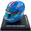 Spark Scuderia F1 Team, Ufficiale LookSmart Spark Model, Charles Leclerc 2024 Special Edition USA Miami GP Mini Casco Scala 1/5, Blu