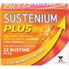Sustenium Plus - lntegratore energizzante a base di uno specifico complesso di aminoacidi, vitamine e minerali. Per la tua energia fisica e mentale. Confezione da 22 bustine