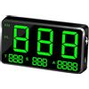 TOTMOX - Display HUD Head Up UniVe/r*sale, Tachimetro GPS digitale per auto, display grande, altitudine, tempo, velocità, distanza, display di avviso affaticamento, 5 V, C80, nero, 105 x 59 x 16 mm