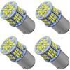 coalwop 1157 P21/5W Lampadine LED Bianche 6000~7000K 4 Pezzi 12V 24V LED Lampadine per Auto Adatte per Luci di Stop/Frecce/Luci di Parcheggio, Compatibili con Auto, Moto, Camper