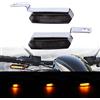 JMTBNO Frecce Moto Manubrio Mini Indicatore di Direzione 6 LED Universale Indicatori Luce Sequenziale Flowing Lampeggiante Ambra Indicatore E-24 Omologati per Moto Scooter Quad