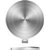 Lecreatekit Piastra per diffusore di calore in acciaio inox, adattatore per piastra a induzione in acciaio inox, per piani cottura a induzione e cottura uniforme (13 cm)