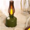 EasyByMall Umidificatore vintage ricaricabile USB, con diffusore di oli essenziali per aromaterapia, 22,5 x 9,5 cm, per camera da letto, casa, ufficio, luce regolabile (verde)