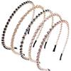 Oenothera 5 Pezzi Cerchietti, Cristallo Cerchietto Moda Capelli, Strass Fascia, Capelli Lucida Antiscivolo Fasce Adatto per Abbigliamento e Accessori Quotidiani,Lavoro,Feste