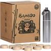 MORGIANA 100 Pezzi Asciugamani Compressi Monouso 22 * 20 cm Asciugamano usa e getta Anallergiche e Biodegradabili Bambù Accessori Viaggio Utili Magico in Tessuto Morbido(Beige,N,B)