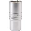 Draper 16657 1/2 Square Drive Hi-Torq 6 Point Deep Socket, 27 mm, Blu