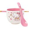 Silver Buffalo Sanrio Hello Kitty - Set di ciotole e bacchette per ramen e cannella, 590 ml