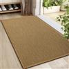 LEKEEPGO Zerbino Ingresso Interno 60 x 90 cm, Tappeto Ingresso Interno Antiscivolo, Assorbente Tappetino Entrata Lavabile per Casa Porta, Corridoio, Marrone chiaro