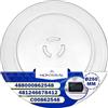 MONTERAL Piatto Microonde Universale Ø250mm 3 Fissaggi 481246678412 488000862548 | C00862548 C00313978 per Bauknecht per Indesit per Whirlpool - MONTERAL