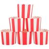 Webake 50 Pz Pirottini di Carta per Muffin Cupcake in bacheca, Compleanni, teiere, Matrimoni e Feste - Bianco e Rosso