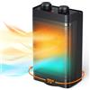 Cnkeeo Stufetta Elettrica Basso Consumo - 1500W, Riscaldamento Rapido Termoventilatore - 3 Modalità, Oscillazione 70°, Tecnologia Ceramica Silenzioso, Protezione da Surriscaldamento e Ribaltamento