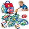 hahaland Giochi Neonato 6 9 12 Mesi, 4 PCS Peluche Macchinine per Bambini