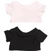 niannyyhouse Vestiti per bambole, 15 cm, 2 magliette a maniche corte in bianco e nero per bambole Dressup (15 cm)