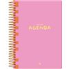 Liderpapel Agenda scolastica leiderpapel 25-26 spirale classic rosa settimana vista a5 bilingue carta fsc 70 gr.