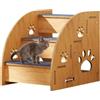 Generic Scale per animali domestici per letto, gradini per gatti, rampa per cani da interni, gradini per cani e gatti di taglia grande, media e piccola, accessori per animali domestici