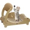 Yplkm Tiragraffi Cuccia Relax - Sofa Graffiatoio per Unghie | Protezione Mobili con Palla per Giochi e Esercizio Indoor Area Riposo Gatti