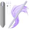 JvKzaen Penna per Apple iPad 2018-2025, Pencil iPad Ricarica Rapida, Stylus Pen con Rigetto del Palmo, Sensibilità All'inclinazione per ipad A16 11/10/9/8/7/6,Pro 11/12.9,Air 3/4/5/M2/M3,Mini 5/6