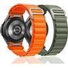 SOLOLUP Cinturino Nylon Alpine Loop per Samsung Galaxy Watch 7/6/5/4/FE 40mm 44mm/5 pro 45mm/6 Classic 43 47mm/4 classic 42 46mm,2 Pezzi 20mm one click keine Lücke braccialetto sportivo di ricambio Uomo Donna