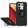 BORYA Cover per Xiaomi POCO X6 5G/Redmi Note 13 Pro 5G, Ultra Sottile Antiurto TPU+PC Bumper Custodia, Morbida Smerigliato Traslucido Silicone Case con Magnetico Supporto, Nero